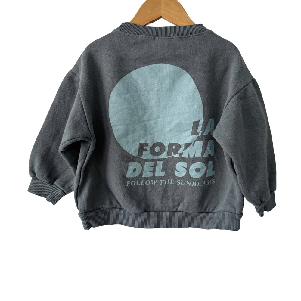Zara Kids Blue Sweatshirt with Blue Graphic Size 4/5 Years